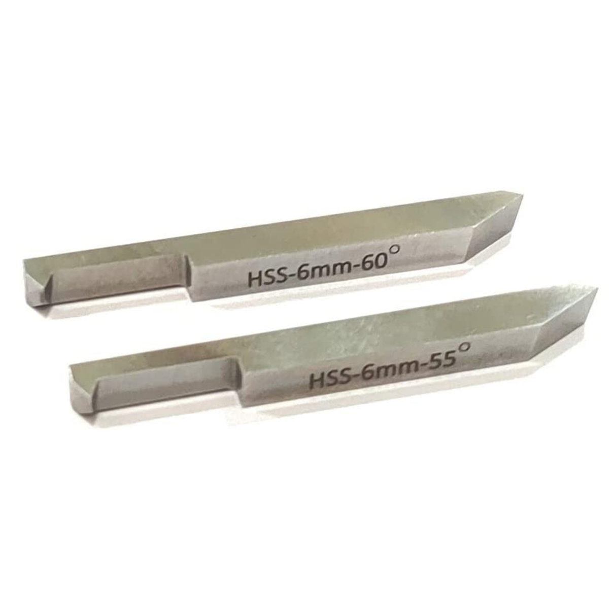 Two HSS lathe threading tools