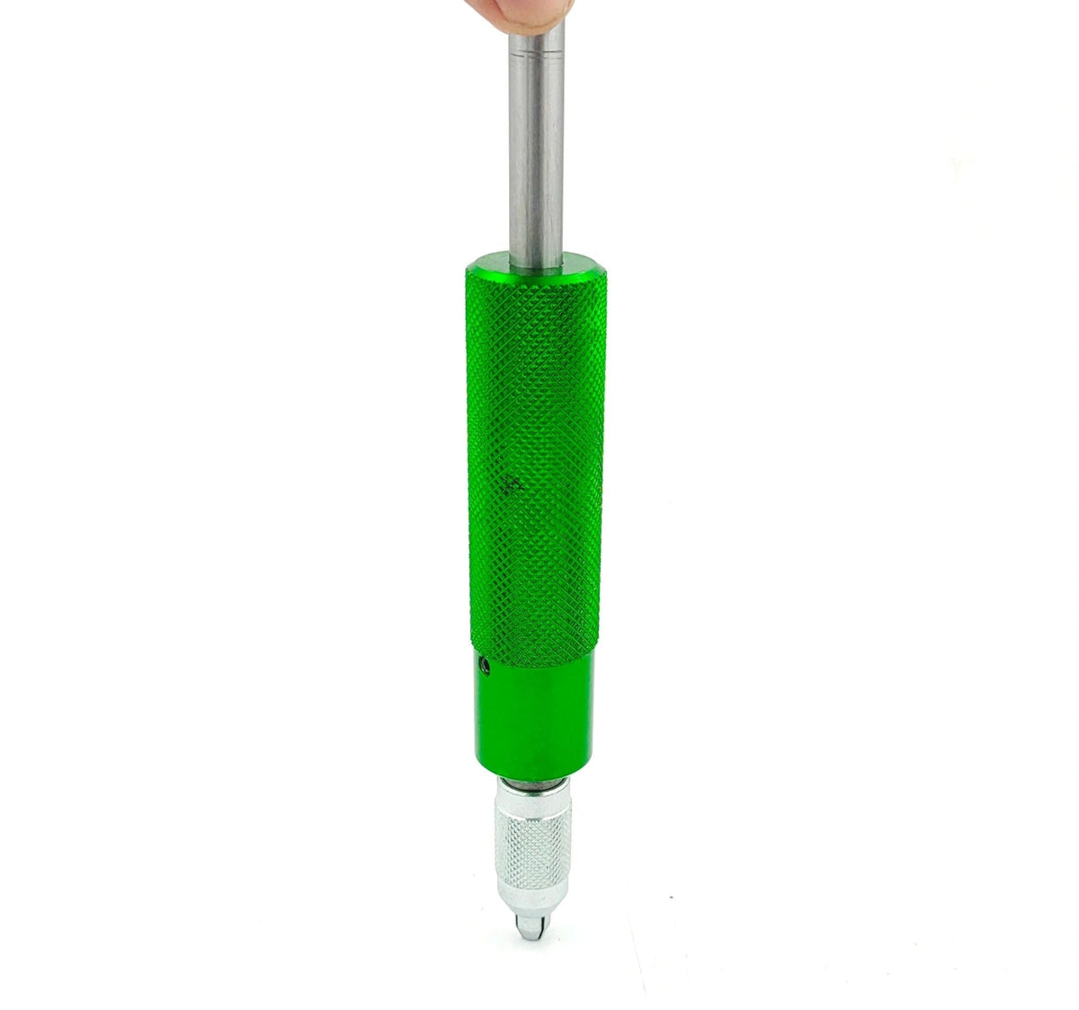 Green knurled pin vise hand drill chuck tool
