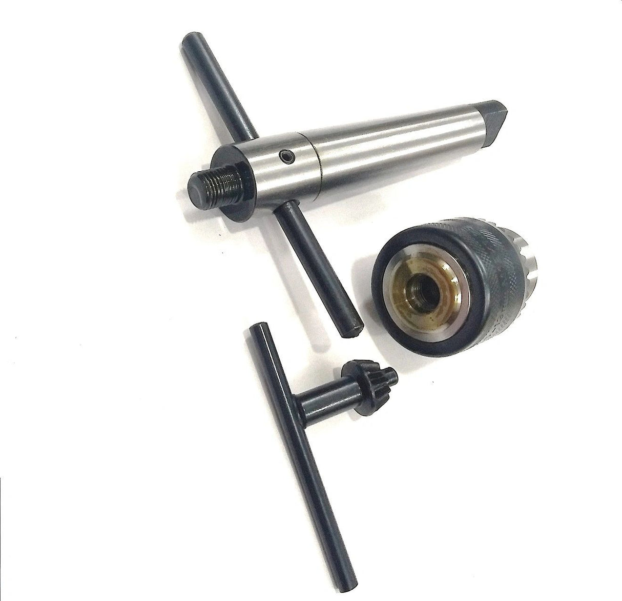 Easy tapping attachment with drill chuck for tapping and reaming