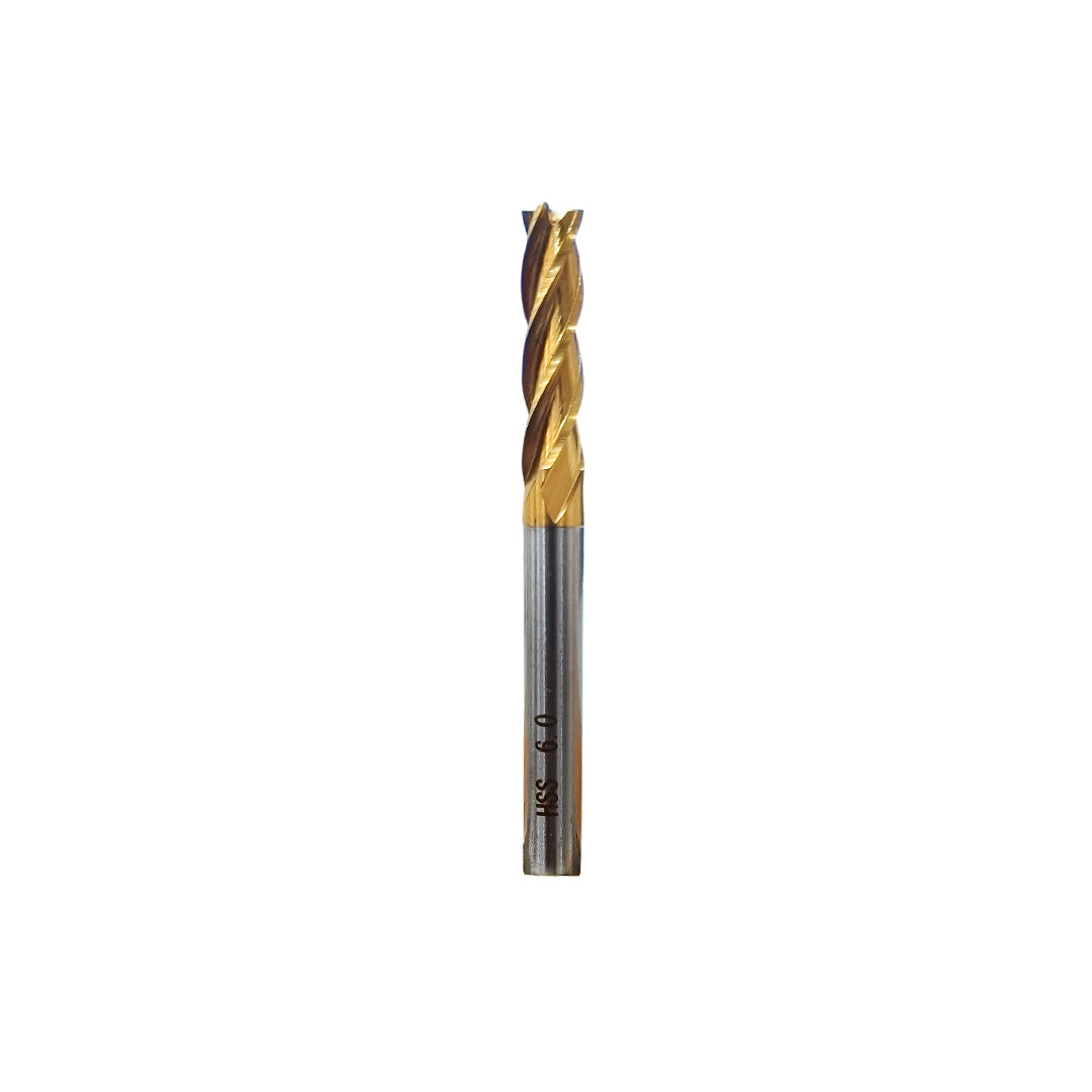 6mm HSS 4-Flute End Mill Cutter