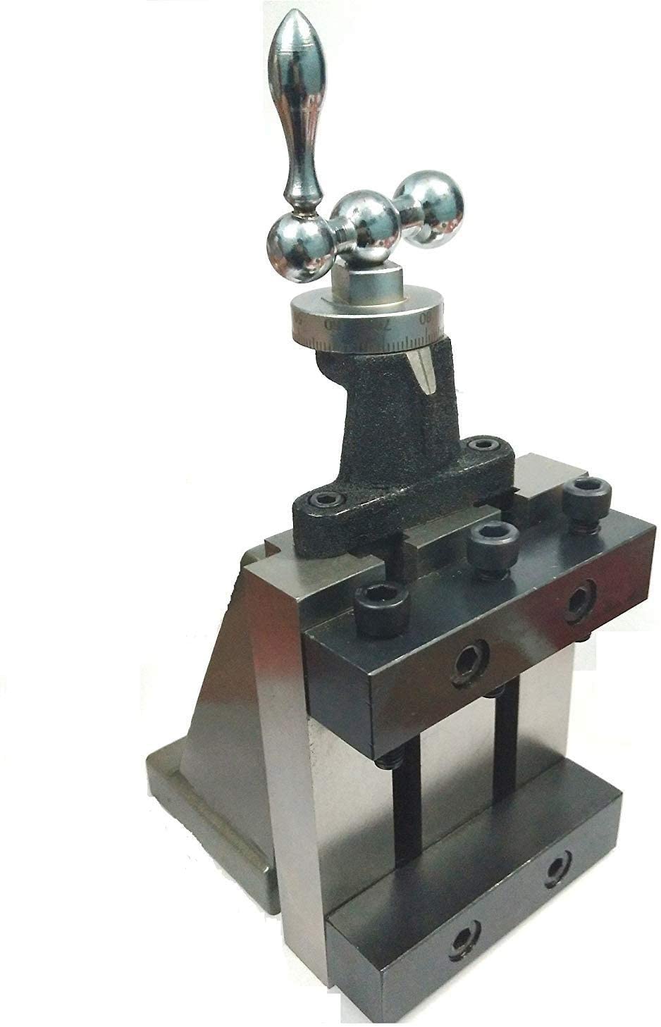 Lathe Milling Vertical Slide 4" x 5" Inches (100 x 125 mm) Fixed Base with Clamp 2 Slot Vertical Milling Slide