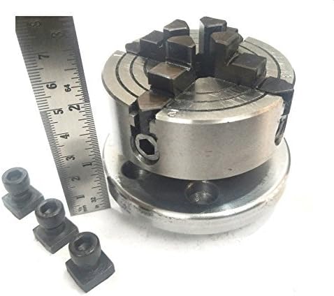 Lathe chuck with ruler