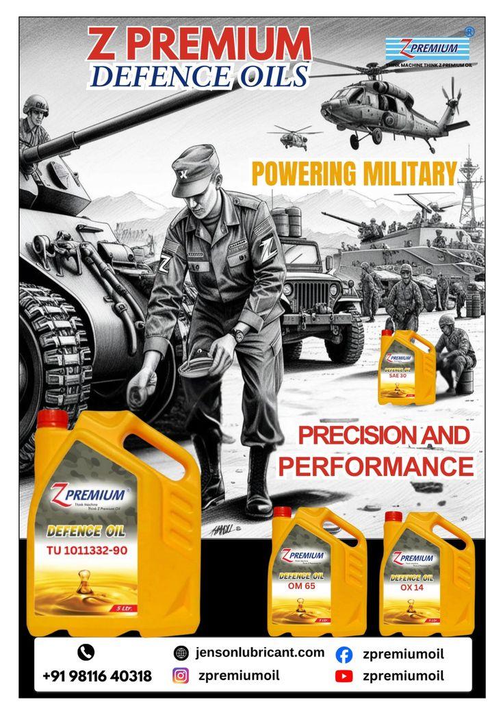 Z Premium Defence Oils featuring military