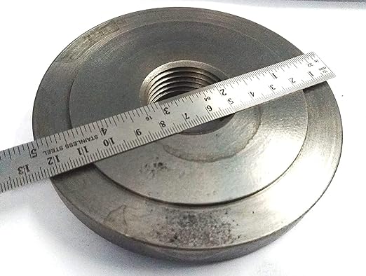 Threaded metal grinding wheel