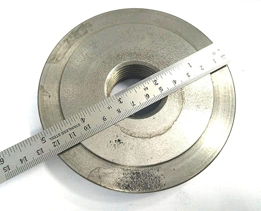 Threaded metal grinding wheel