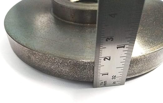 Threaded metal grinding wheel