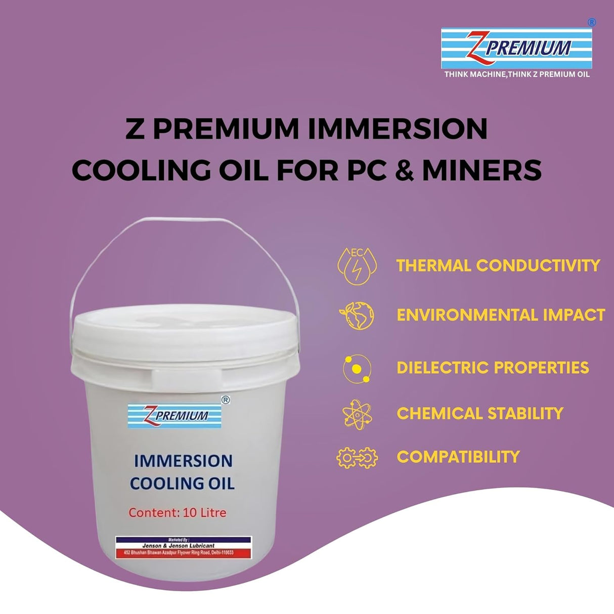 Z Premium immersion cooling oil container