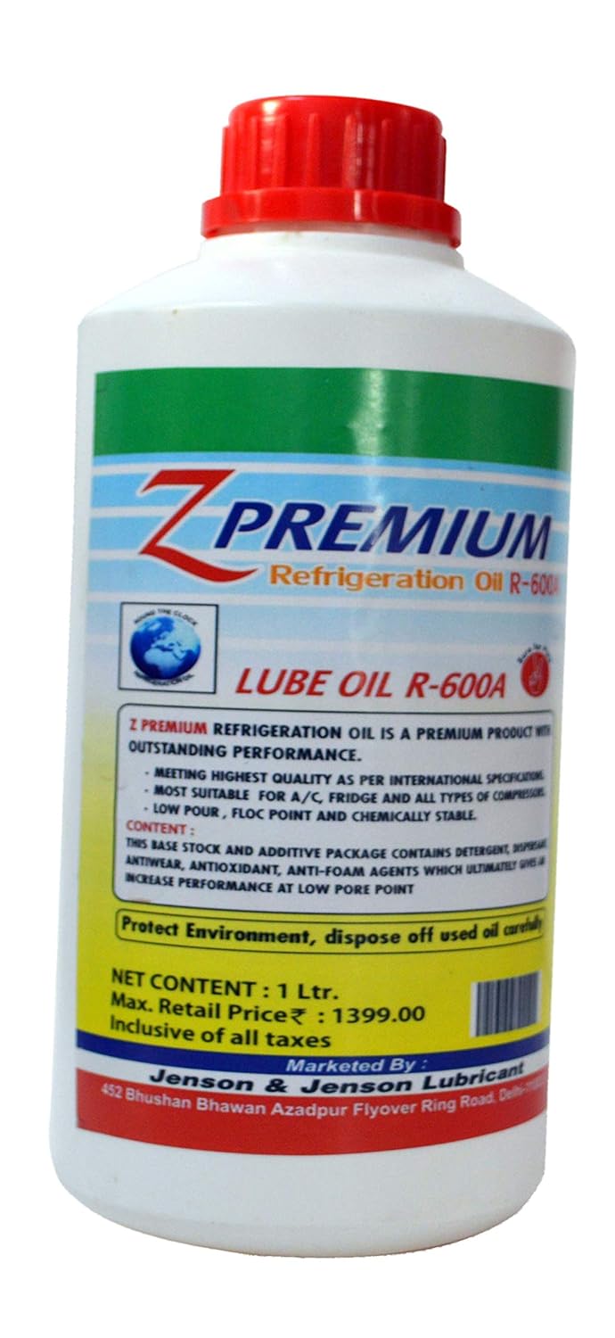 Z Premium refrigeration oil bottle with red cap