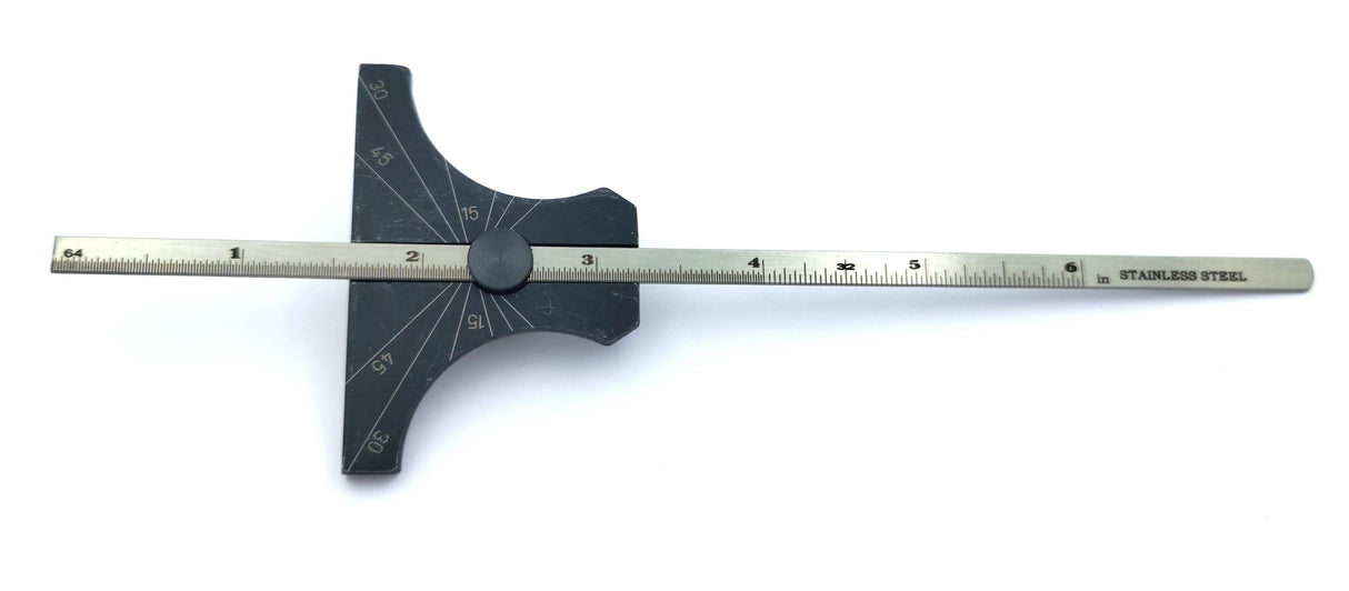 Engineer's Depth Gauge cum Ruler Metric and Imperial