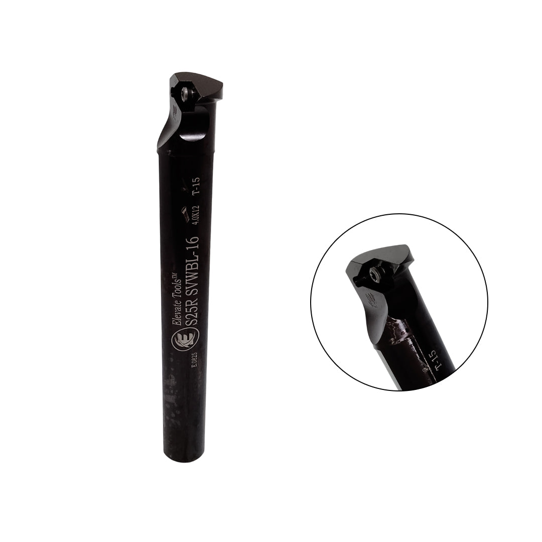 Black metal lathe tool