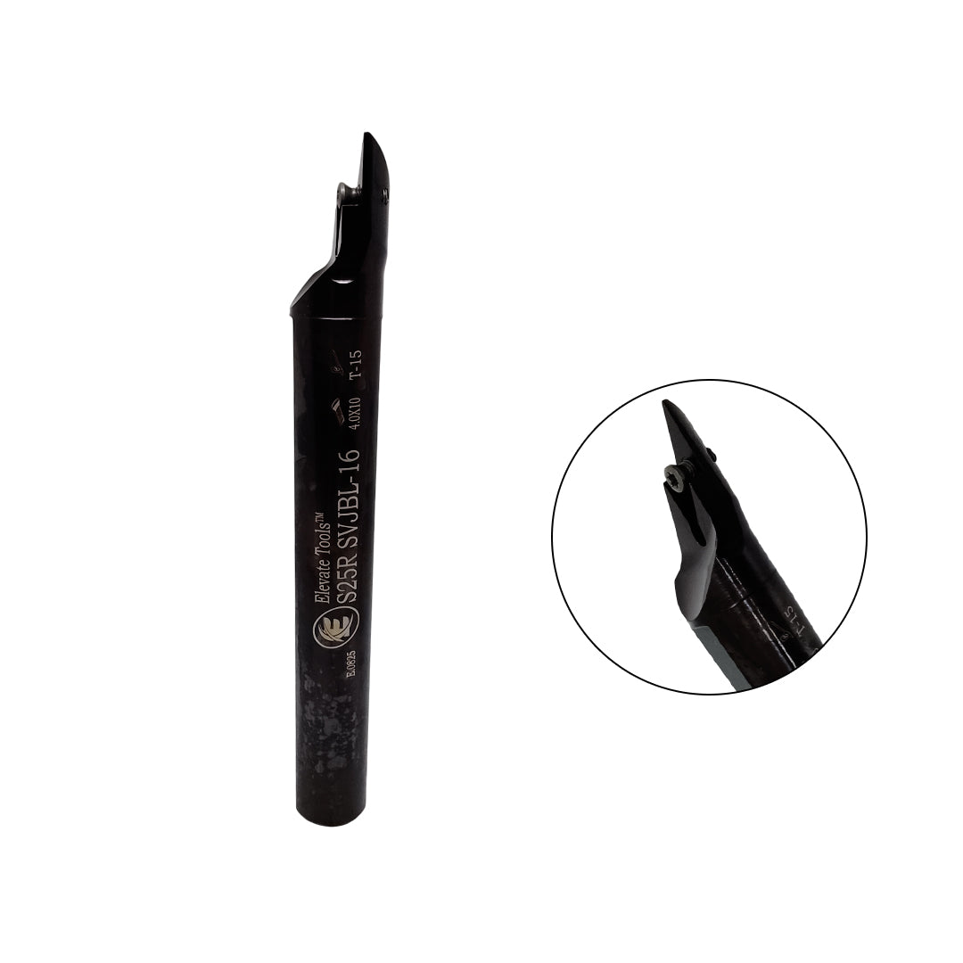 Black metal lathe tool