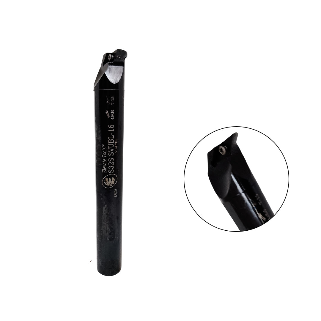 Black metal lathe tool