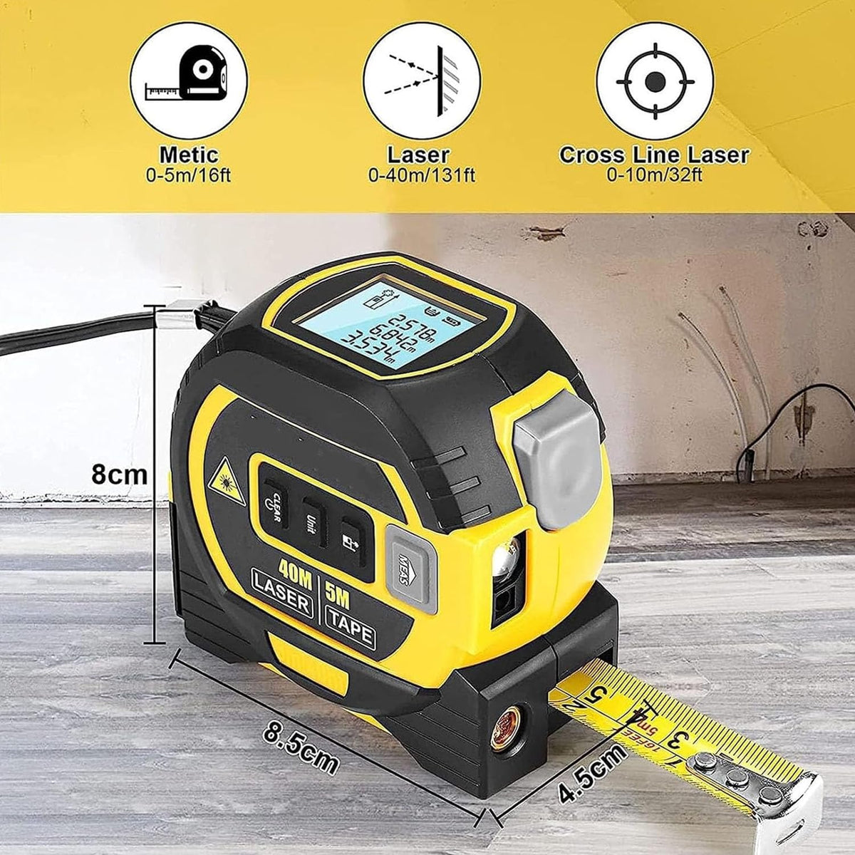 Digital laser tape