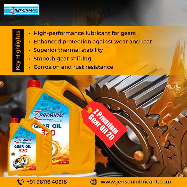 Z Premium gear oil packaging with gear mechanism
