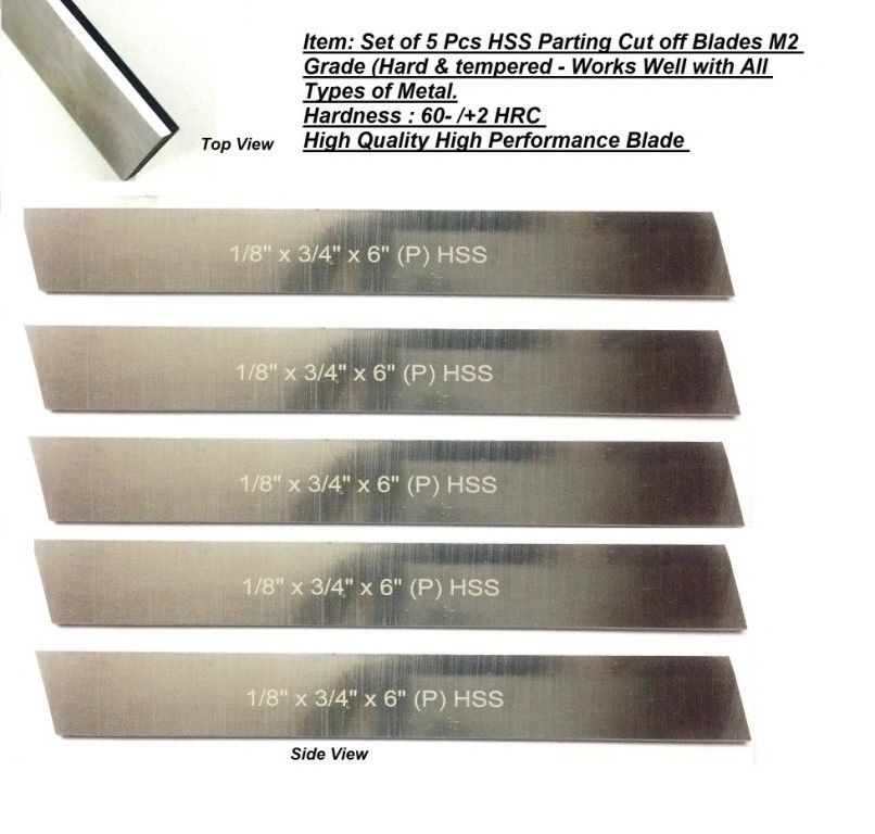 HSS parting blade set
