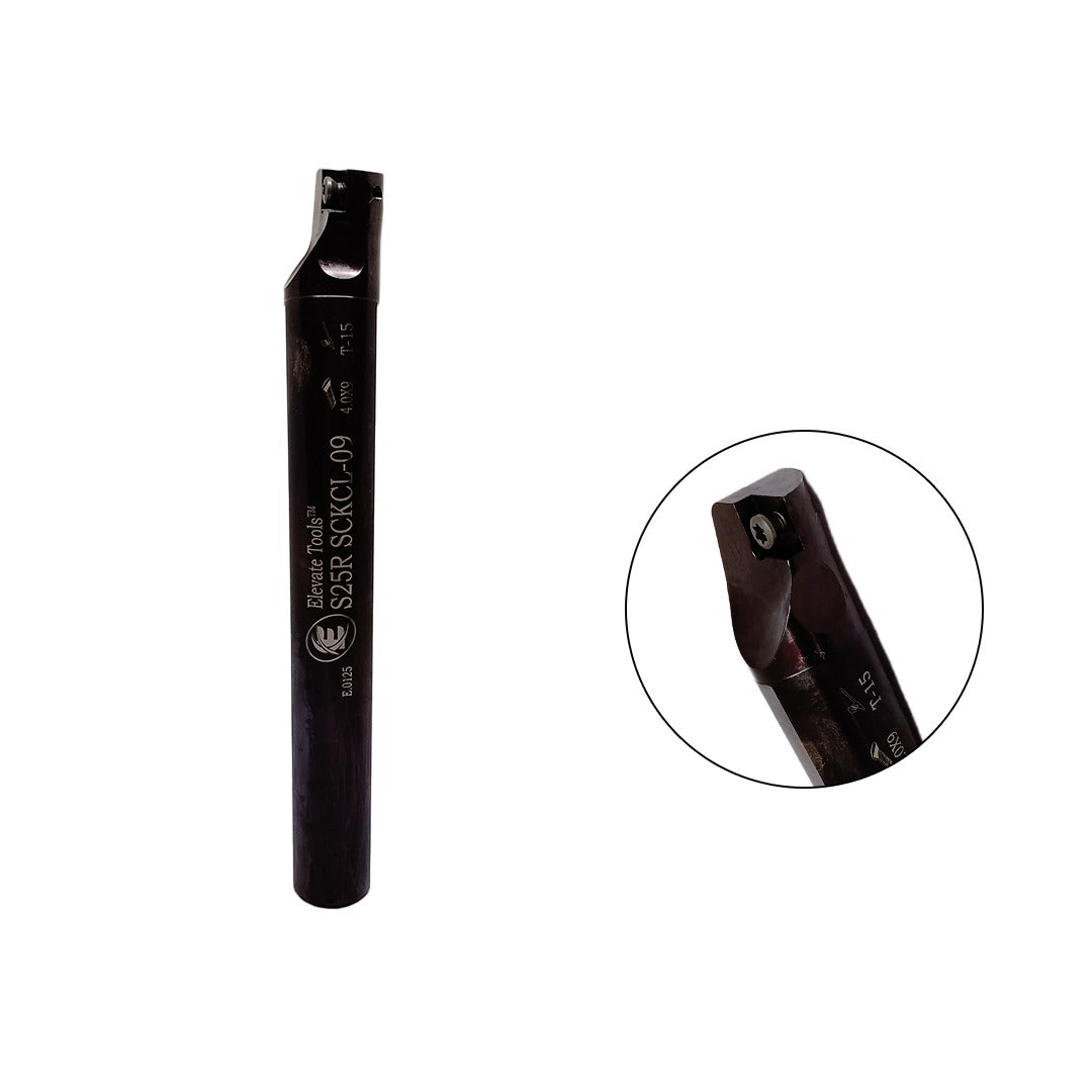 Black metal lathe boring bar