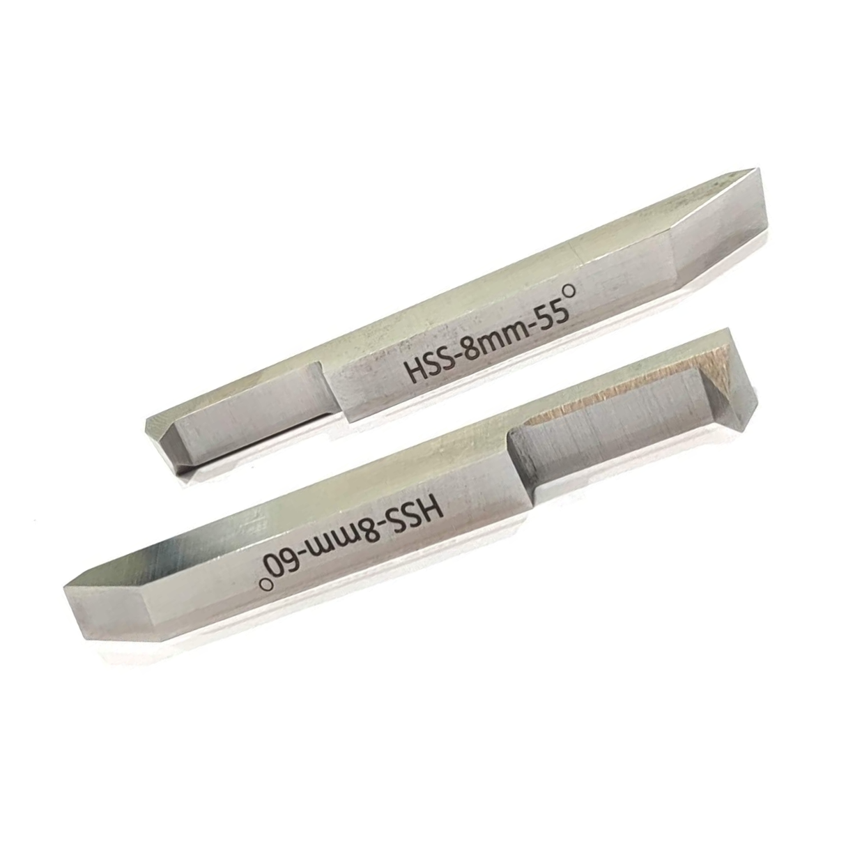 Two HSS lathe threading tools