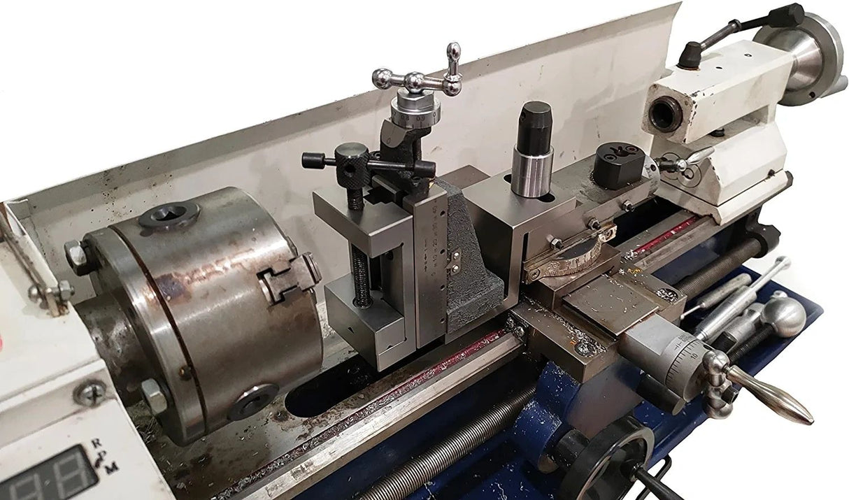 Vertical Milling Slide Mounted on Z Type Angle Plate -Direct Fit for Mini Lathe Machine