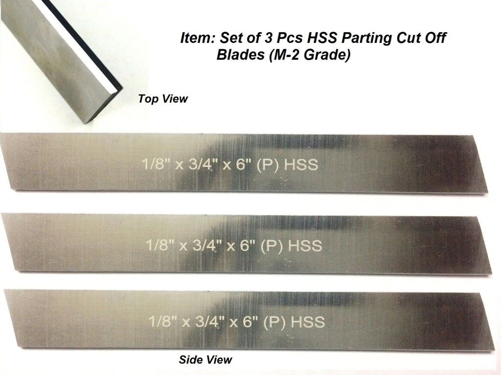 HSS parting blade set