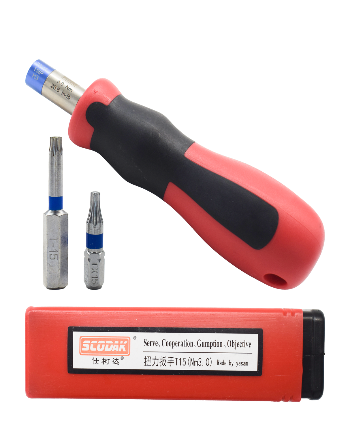 SCODAK torque control torx key bit T6 pack of 1