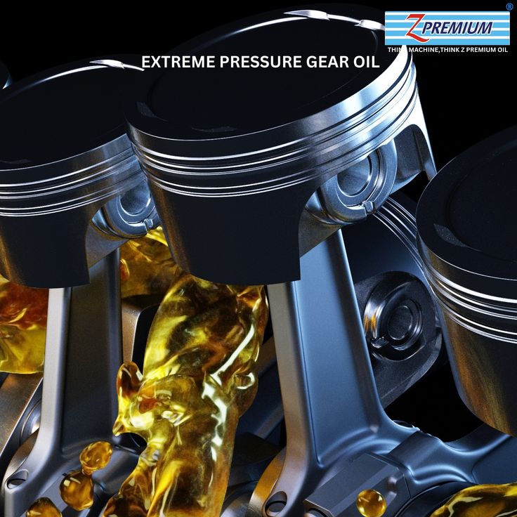Pistons in an engine with Z Premium extreme pressure gear oil