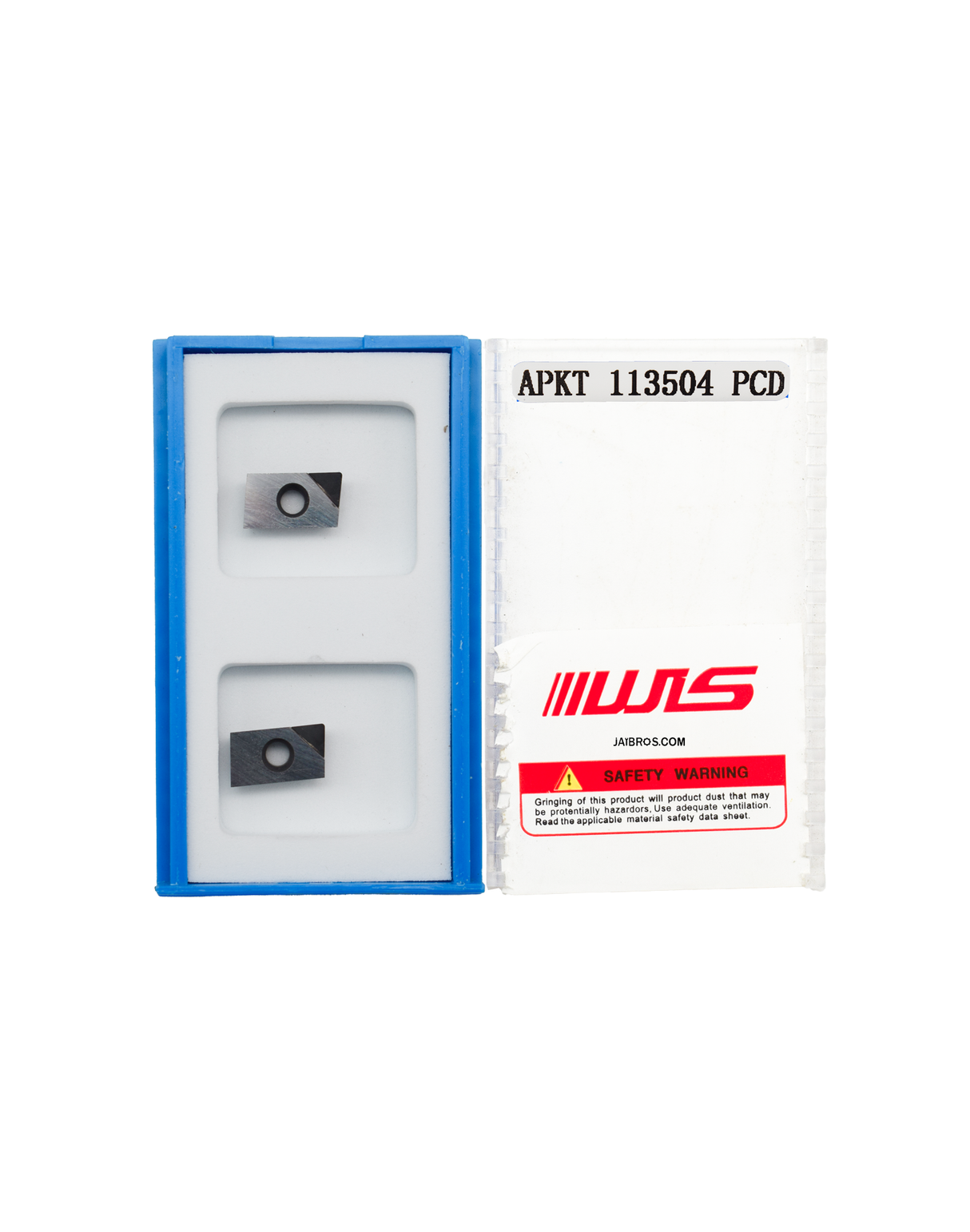 WS brand APKT113504 PCD milling insert 2‑pack