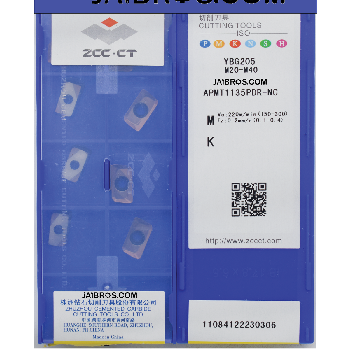 ZCCCT APMT1135 YBG205 Inserts Buy Pack of 10 | Jaibros