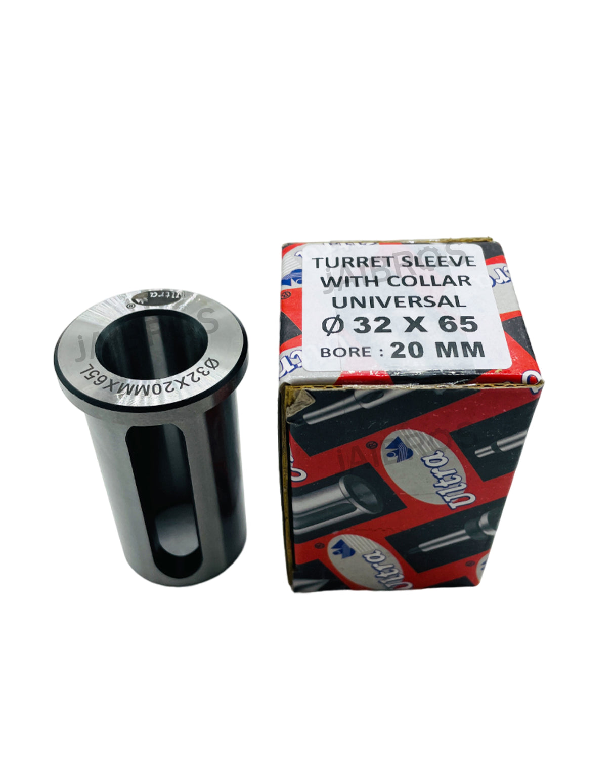 A turning sleeve with universal collar, bore size 8 mm