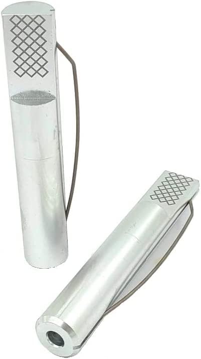 Two metal pins