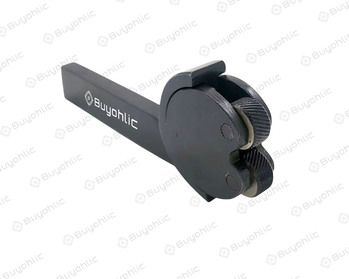 Precise Bump Type Knurling Tool, Pivot Head fitted with 1 Pair Knurls to Create Diamond Pattern Medium Pitch
