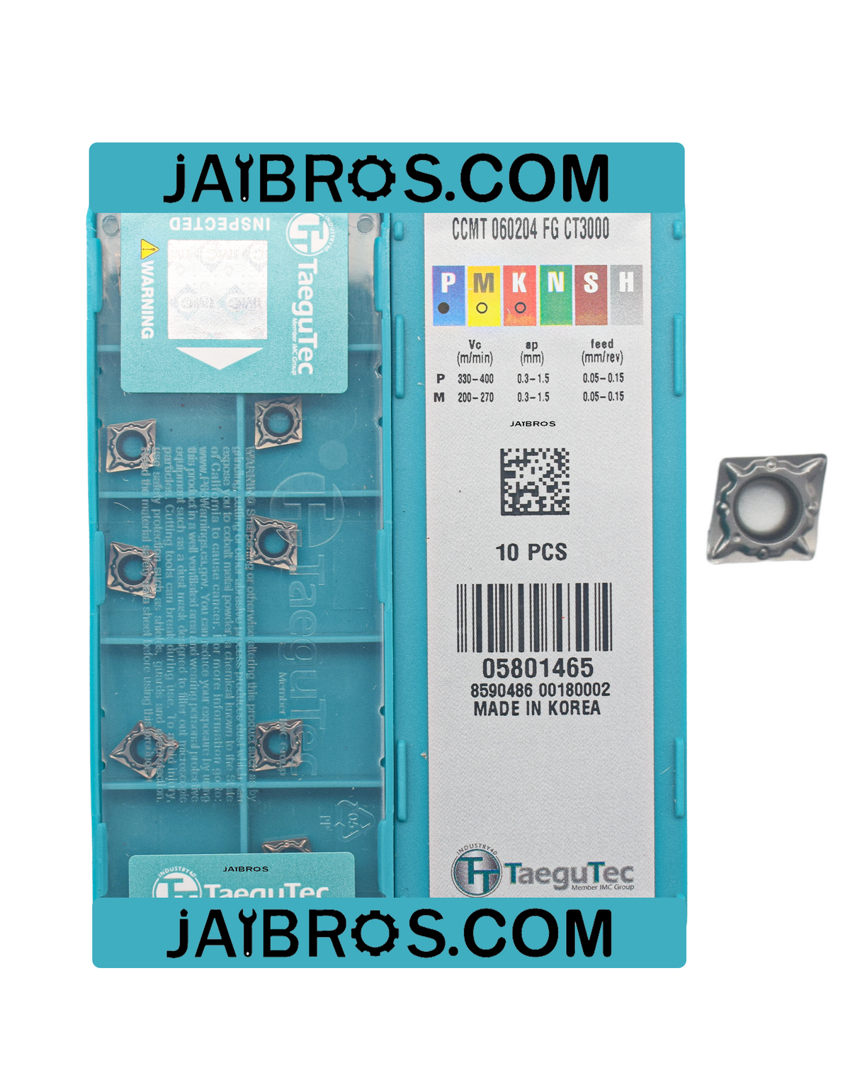 TaeguTec CCMT060204 fg ct3000