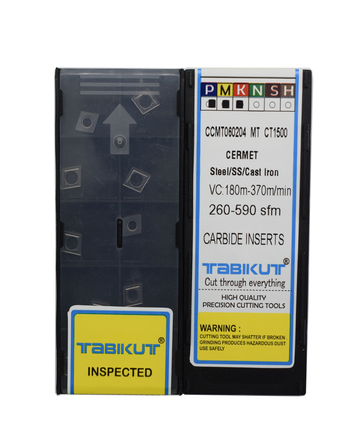 CCMT060204 CT1500 cermet insert for steel finishing