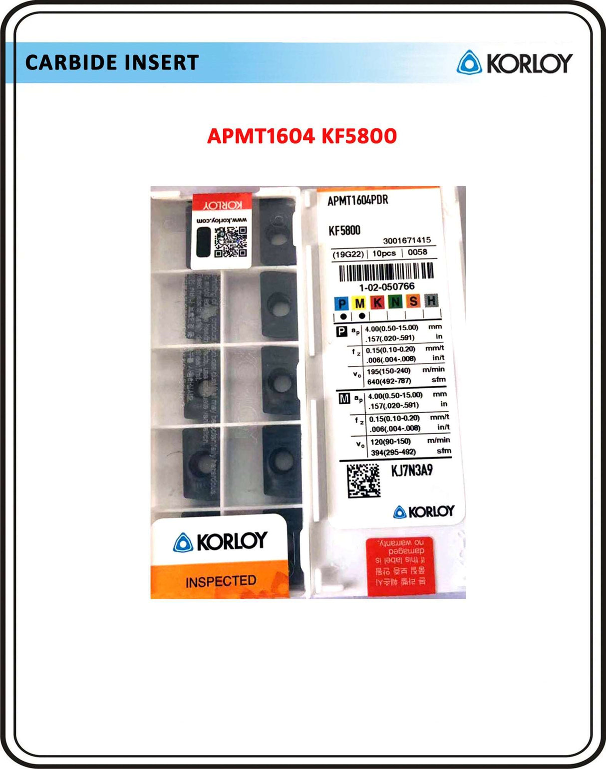 Korloy Carbide Insert