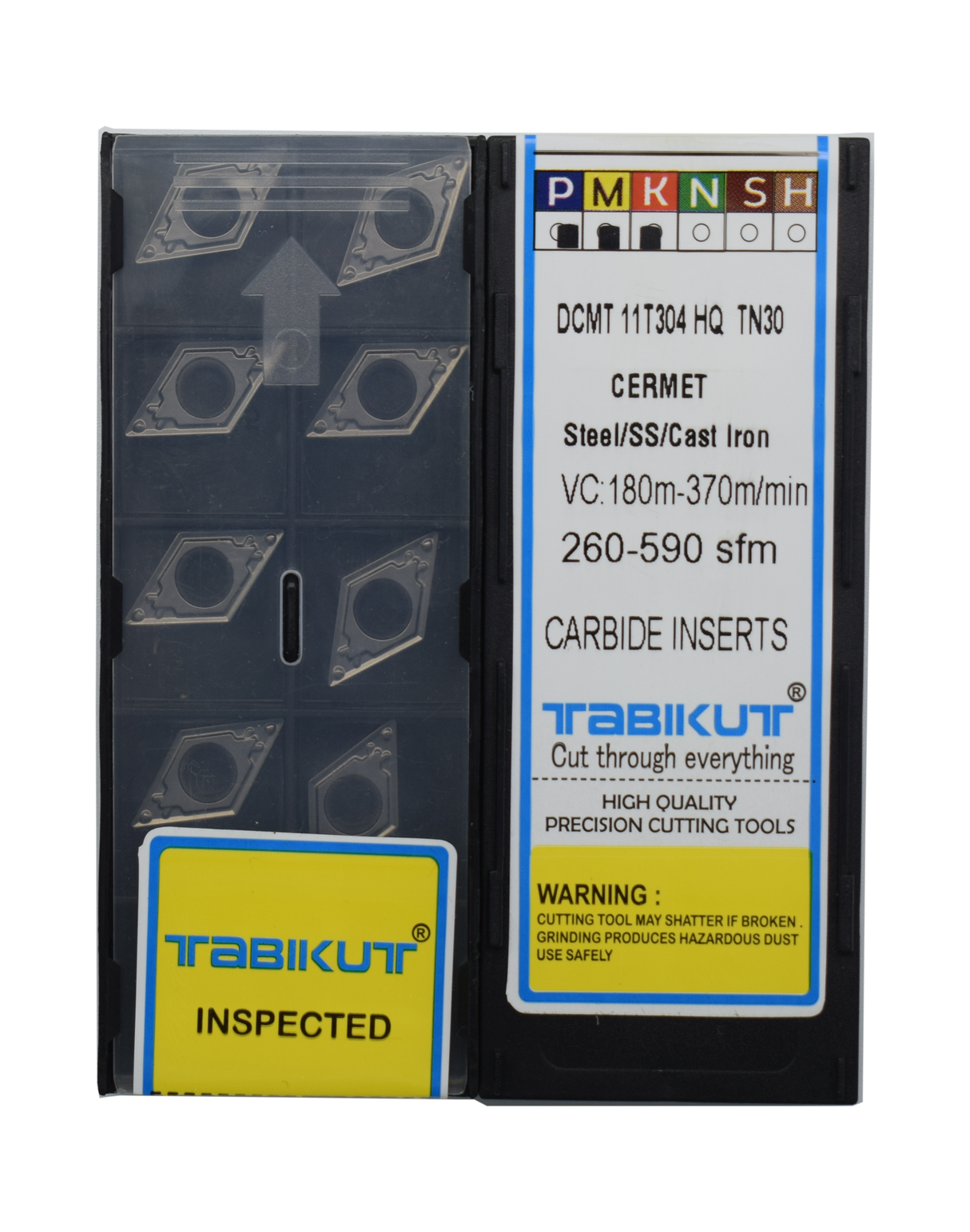 DCMT11T304/08 HQ TN30 cermet insert pack of 10