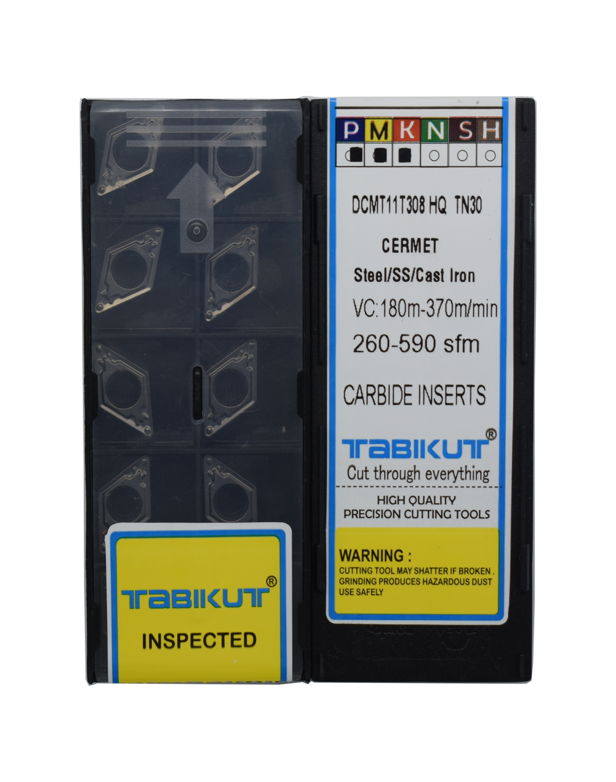 DCMT11T304/08 HQ TN30 cermet insert pack of 10