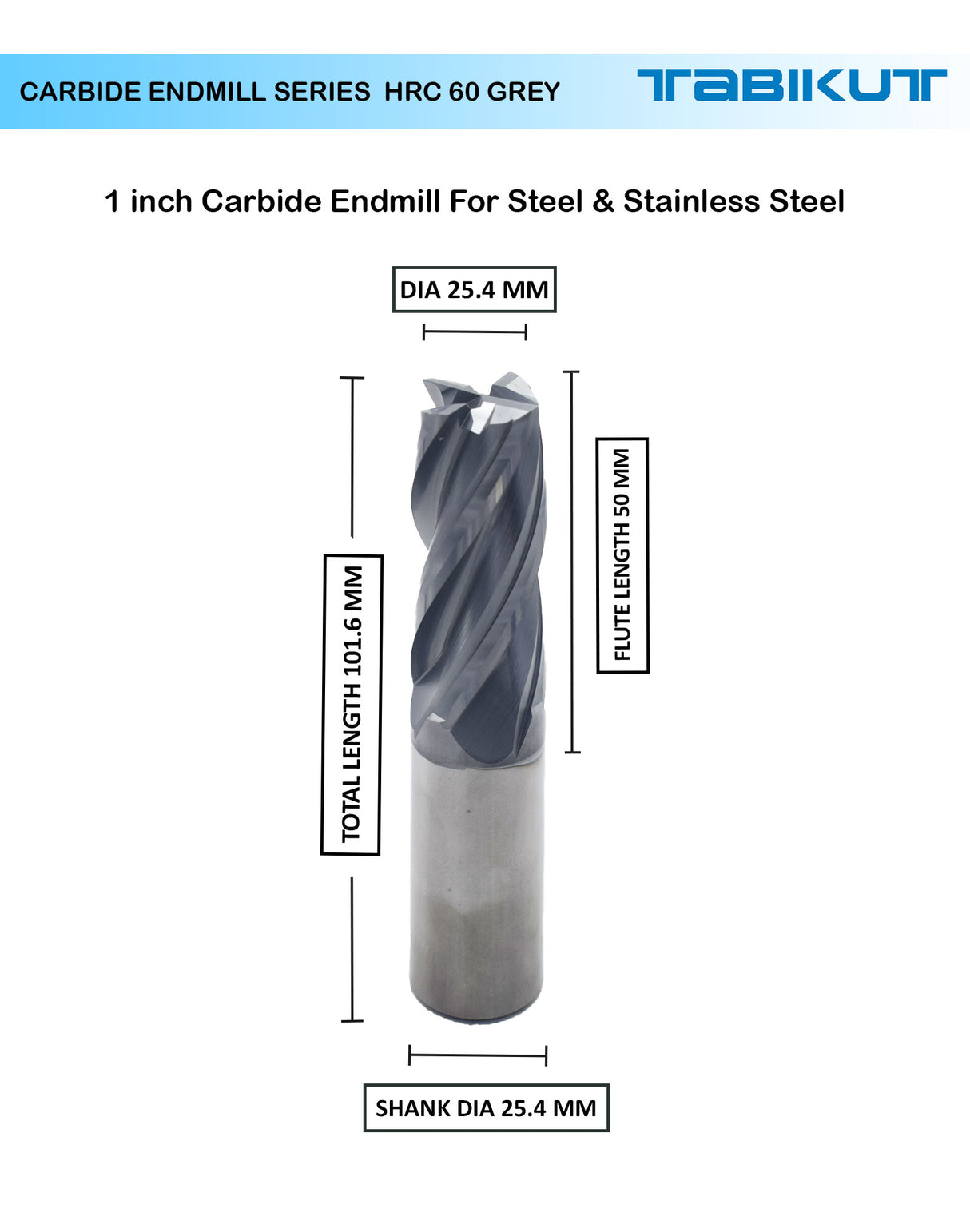 1-inch Carbide Endmill