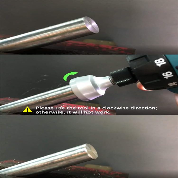 External deburring chamfer tool with triangle shank