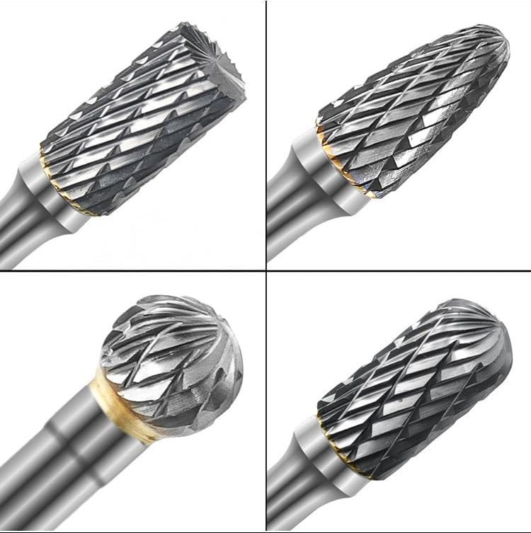 Assorted carbide rotary burr shapes