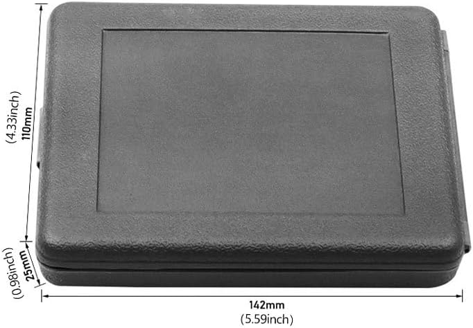 Black plastic tool storage case