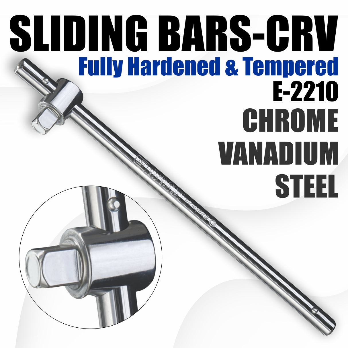 Sliding Bar, Chrome Vanadium Steel E-2210