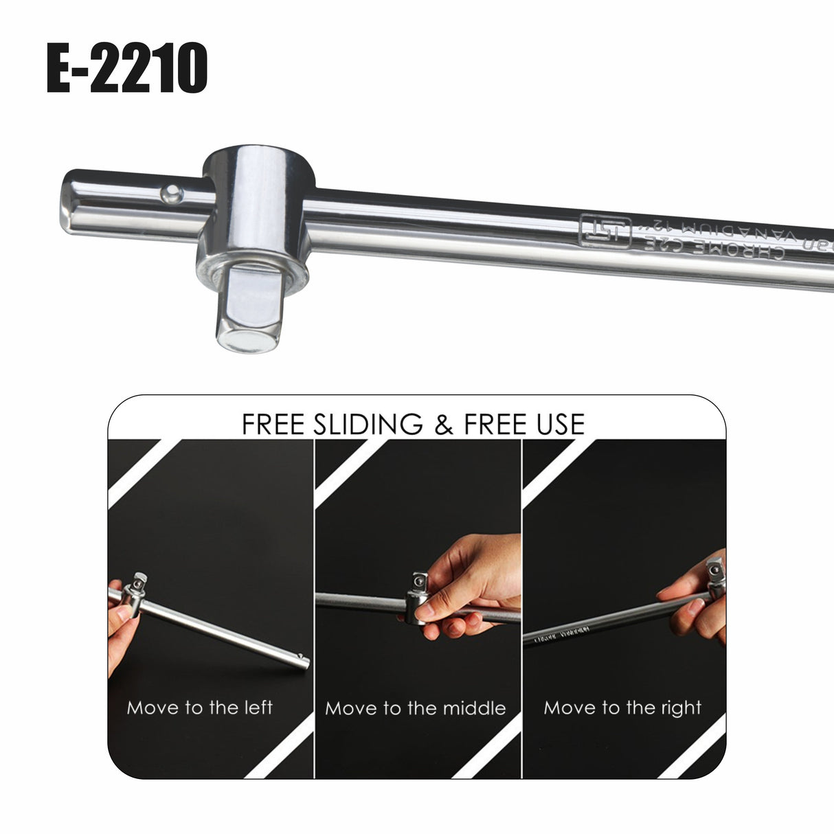 Sliding Bar, Chrome Vanadium Steel E-2210