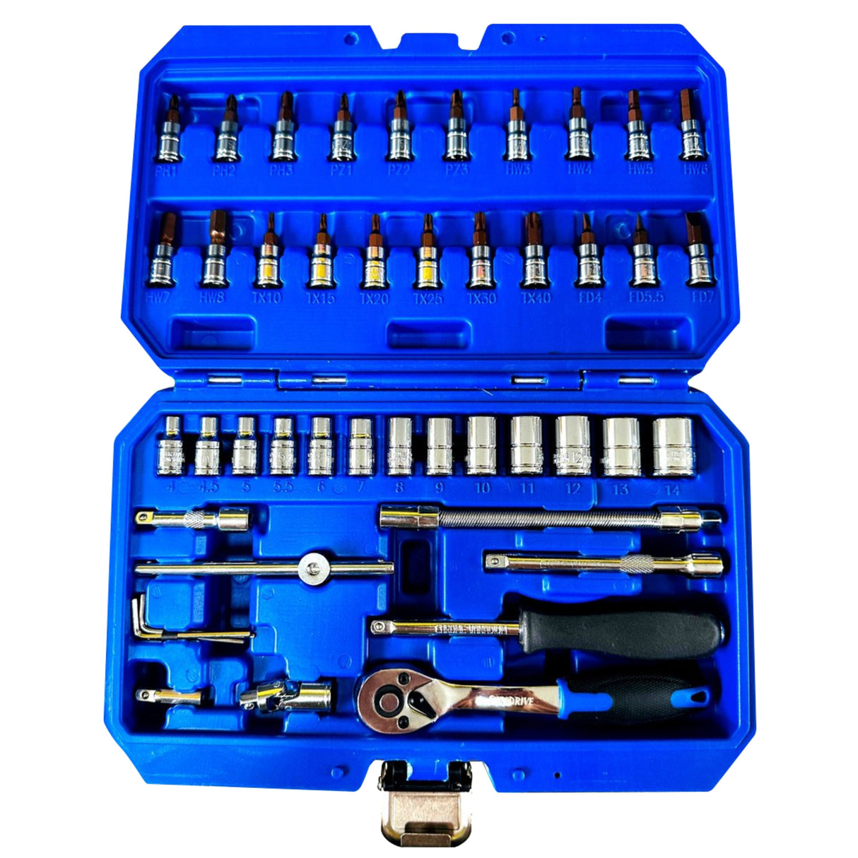 1/4 Dr Socket Set CRV 46pcs Set | E2261