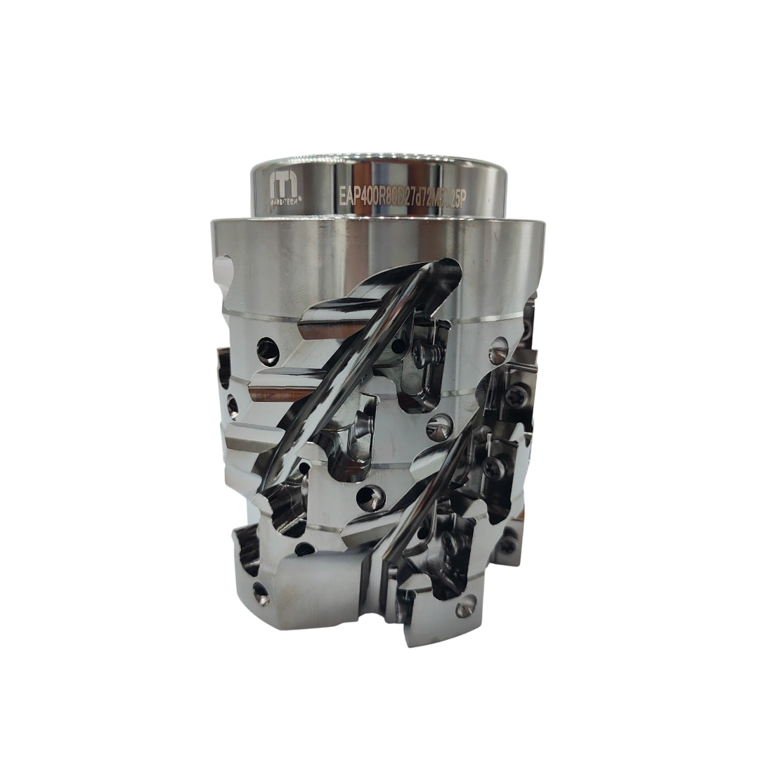 A silver-colored 80 mm roughing cutter