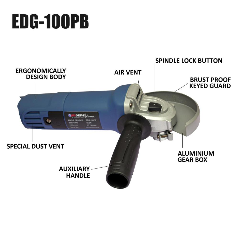 JRSDRIVE Eastman EDG-100PB Angle Grinder