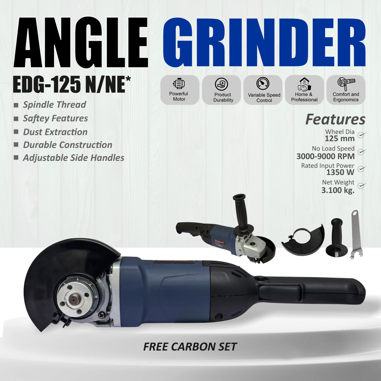 EDG-125 M/NE grinder