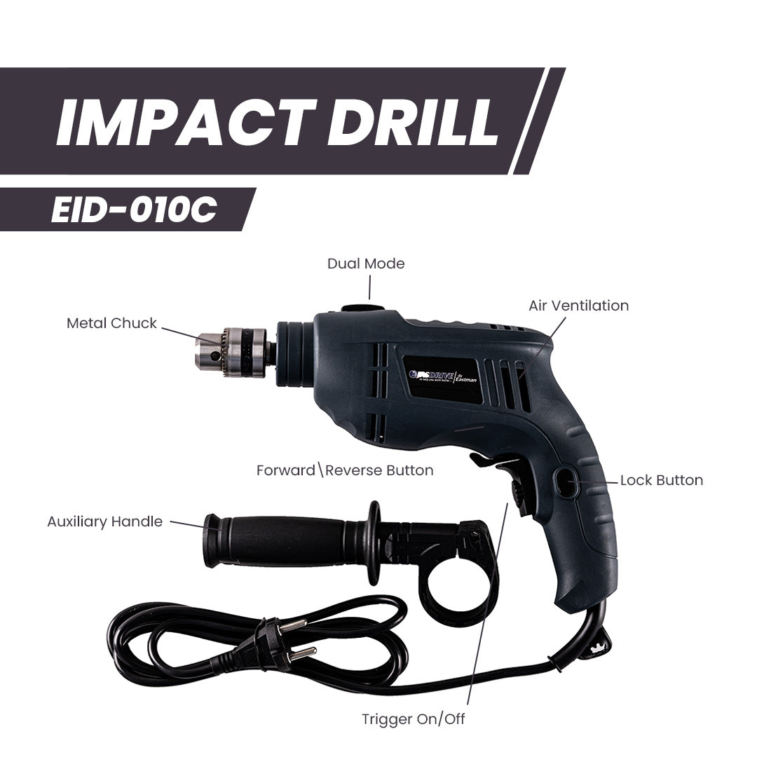 Impact Drill Machine, Capacity 10mm EID-010C