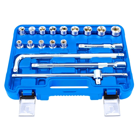 1/2 Inch Dr Hex Skt Set:e-618-n (Jrsdrive)