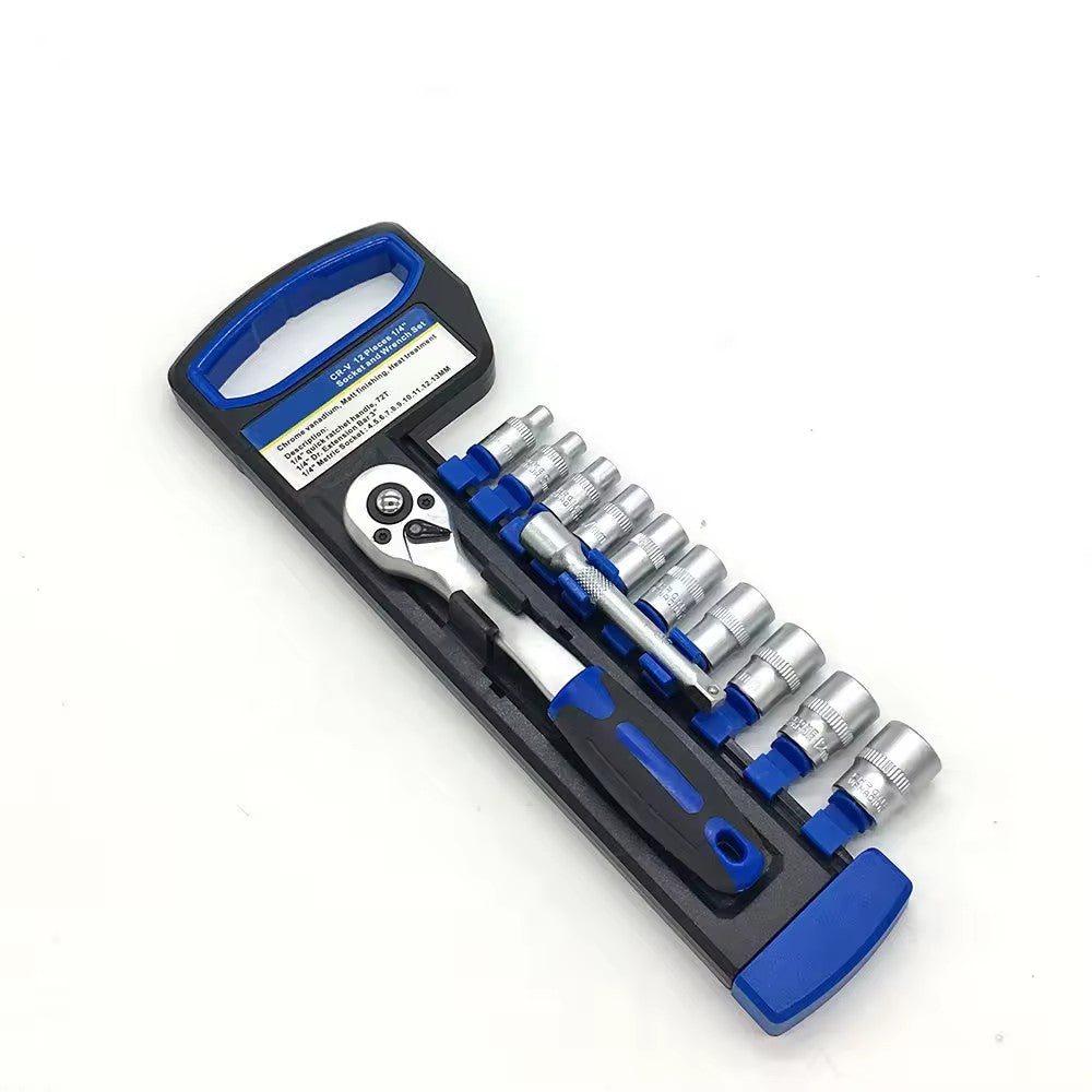 Socket Wrench Set in Plastic Storage Holder