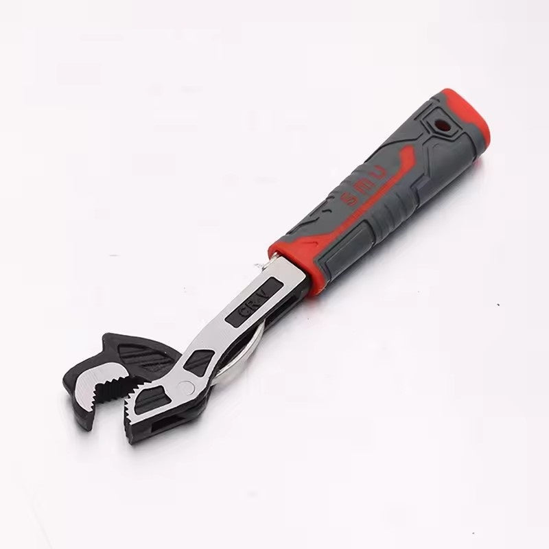 Self locking wrench red handle
