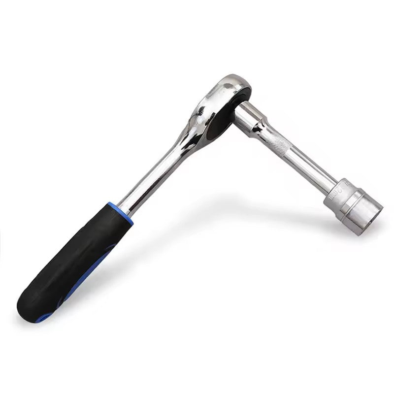Ratchet Wrench with Socket Extension attached